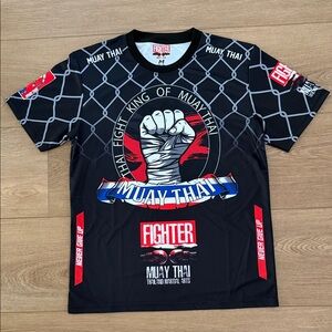 Black Muay Thai T-Shirt from Thailand 🇹🇭